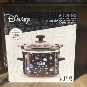 Disney Villains Black Slow Cooker- Brand New